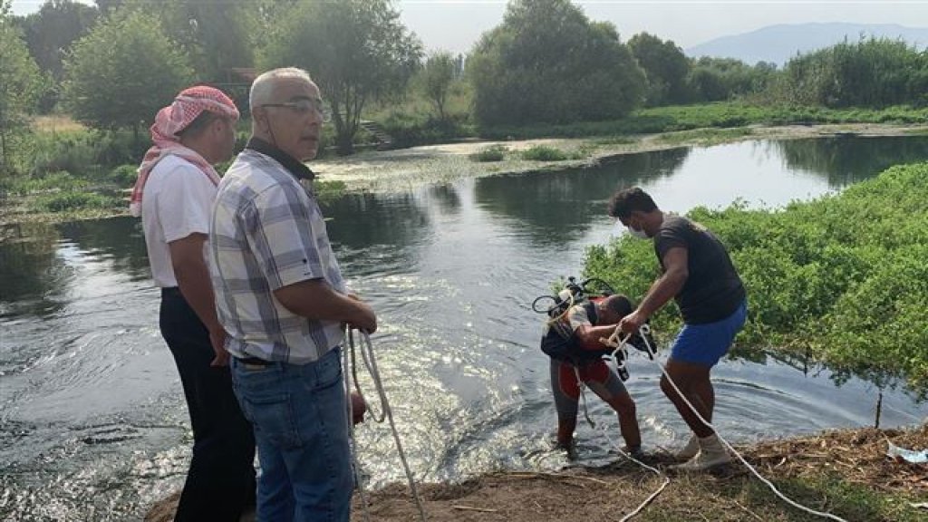 انتشال جثة مواطن من بركة &quot;نبع شمسين&quot; في كفر زبد-البقاع وهو في العقد الثاني من العمر، بعد أن قضى غرقاً