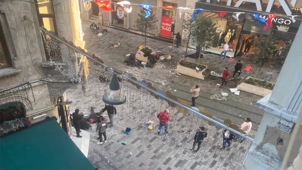 بالفيديو/ انفجار في منطقة تقسيم وسط إسطنبول يوقع 6 قتلى وعشرات الجرحى!