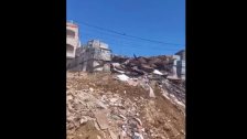 بالفيديو/ أضرار جسيمة جراء القصف والحرائق في منطقة حزم بلاط التابعة لمحلات جعفر بوصي على طريق كونين بنت جبيل