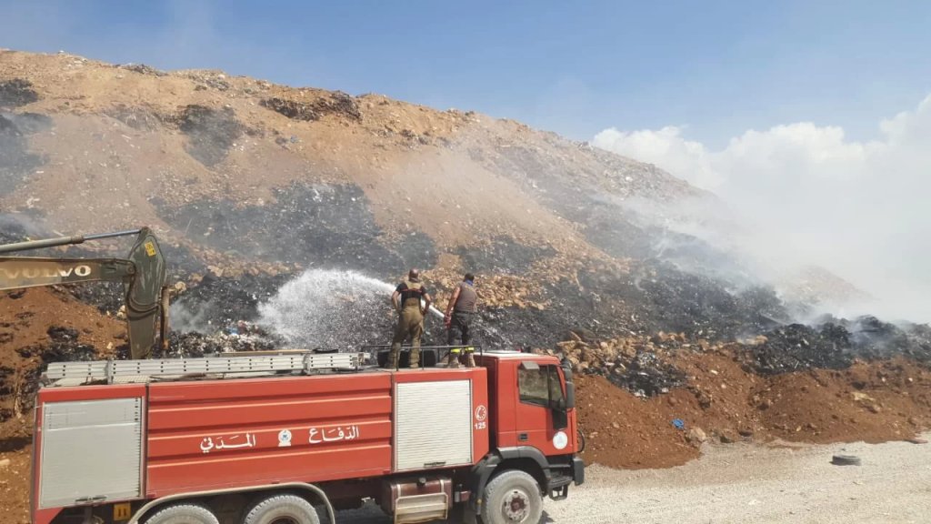 بعد 3 أيام من الجهود المتواصلة.. انتهاء عمليات الاطفاء في مطمر النفايات في برج حمود